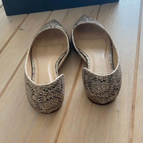 J. Crew Women's Metallic Snakeskin Pattern Flats - Picture 4 of 11